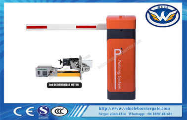 DC24V Brushless Motor 6M Electronic Traffic Barrier Gates With Anti Collision Backup Battery